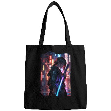 Discover Cyberpunk Samurai Girl Bags