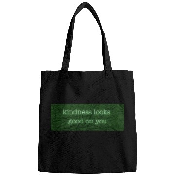 Discover Kindness Looks Good on You – Neon Green Dark Bags