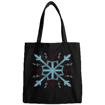 Discover Blue snow flake Bags