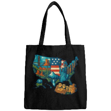 Discover USA Map Bags Design – National Parks