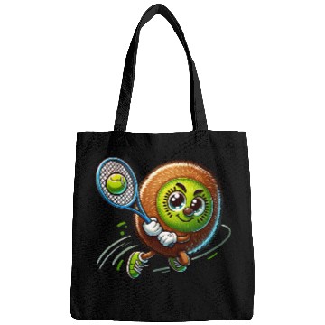 Discover Kiwi Tennis Star – Furry Fruit Champion on Court Bags
