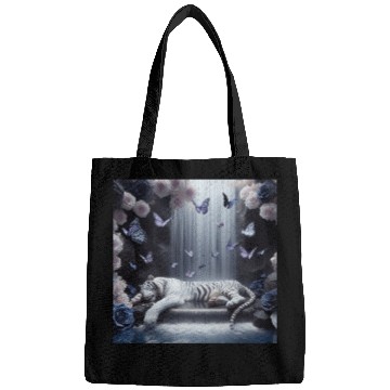 Discover Butterfly Spirit Guardian: White Tiger & Black Ros Bags