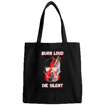 Discover Burn Loud Die Silent Skull Bags