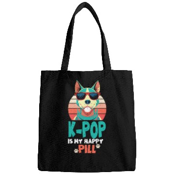 Discover Kpop Happy Pill Corgi Dog Korean Pop Merch K-pop M Bags