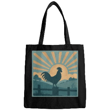 Discover Vintage Rooster Dawn Bags