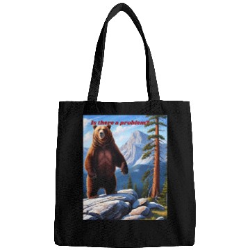 Discover Grizzly Bear Asks - Is There a Problem? Bags