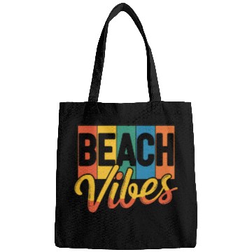 Discover Beach Vibes Bold Retro Design Bags