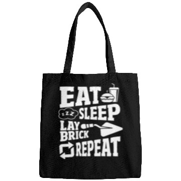 Discover Bricklayer Eat Sleep Lay Brick Repeat Bags