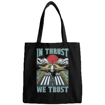 Discover Flight Instructor In Thrust We Trust Pilot School Bags
