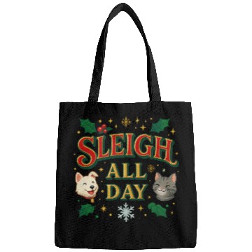 Discover Sleigh All Day – Cute Holiday Pet Edition Bags