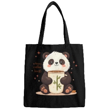 Discover Beary Coffee Hugs! - Cute Panda & Warm Embrace Bags