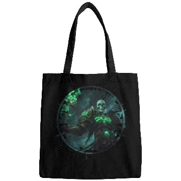 Discover Skeleton Mage With Glowing Rune Armor Fantasy Bags