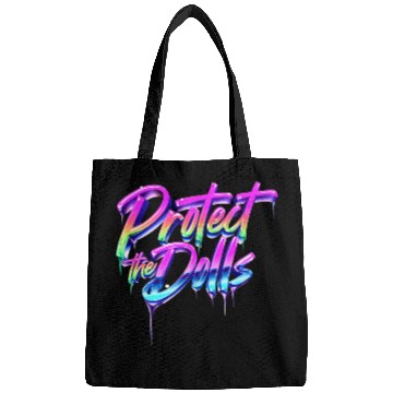 Discover Protect the Dolls - Drip Art Aesthetic Bags