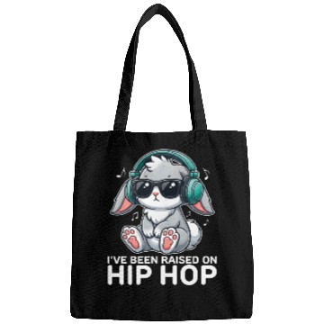 Discover I've Been Raised on Hip Hop Bunny Funny Cute Bags