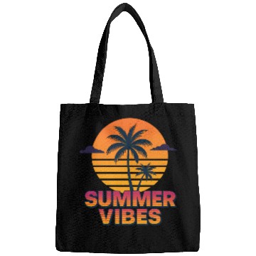 Discover Sunset Palm Trees Summer Design Bags