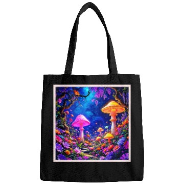 Discover Enchanted Mushroom Forest Bags