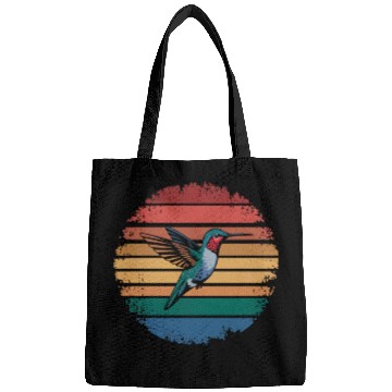 Discover Retro Vintage Hummingbird Lover Nature Gifts Bags