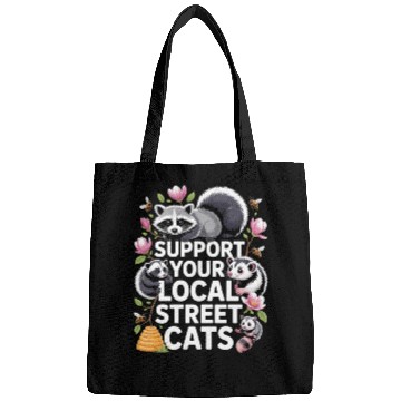 Discover Support Local Street Cats Bee Style Bags