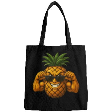 Discover Cool pineapple sunglasses muscles biceps fruit Bags