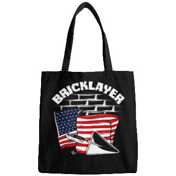 Discover Bricklayer American Pride Flag Design Bags