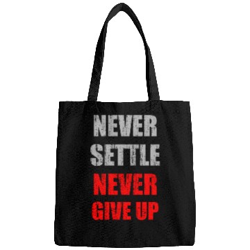 Discover Never settle never give up vintage Bags