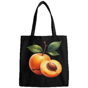 Discover Apricot branch with green leaves Bags