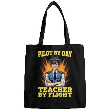 Discover Flight Instructor Pilot By Day Aviation Teacher Bags