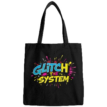 Discover GLITCH THE SYSTEM – Disruptive Neon Typography Bags