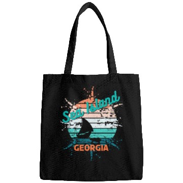 Discover Seaside Serenity Georgia Graphic Bags