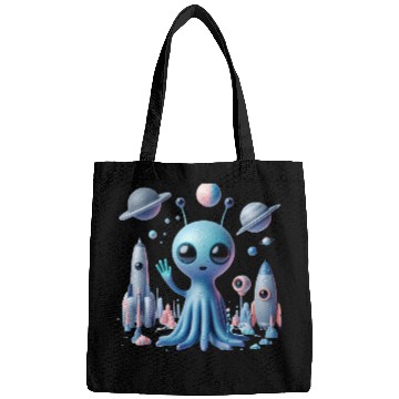 Discover Cosmic Hello: Alien’s Friendly Greeting Bags
