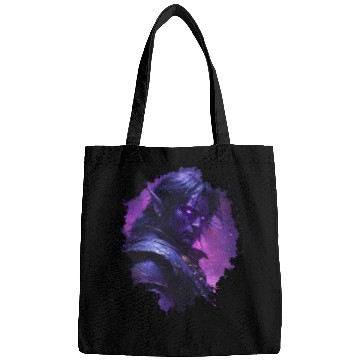 Discover Dark Elf Warrior with Glowing Purple Eyes Bags
