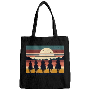 Discover Retro Cowboys in the Sunset Bags