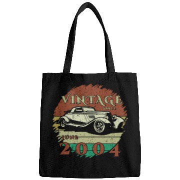 Discover 21st birthday Classic Car - Vintage since 06/2004 Bags