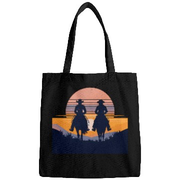 Discover Western Sunset Silhouettes Bags