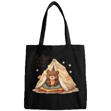 Discover Fort Latte - Cute Bear Cub & Cozy Coffee Fun Bags
