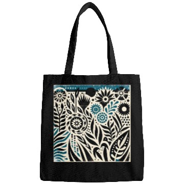 Discover Teal & Black Floral Pattern Bags