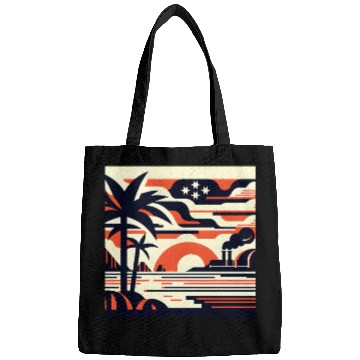 Discover Twilight Palm & Factory Scene Bags