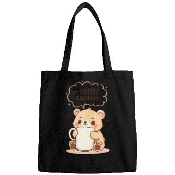 Discover My Coffee Kingdom - Cute Bear Cub & Mug Bags