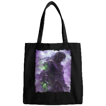 Discover Shadow Elf with Purple Aura and Magic Power Bags