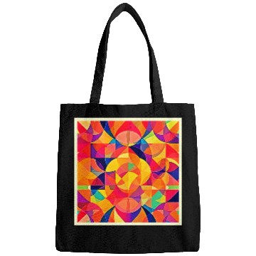 Discover Vibrant Abstract Symmetry Art Bags