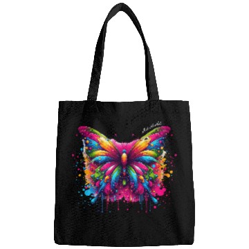 Discover Vibrant Psychedelic Butterfly Artwork Bags