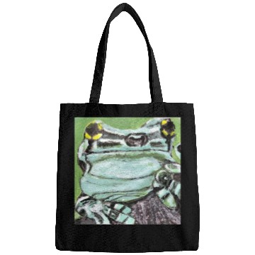 Discover Green Frog with Yellow Eyes | ShopperSuz Bags