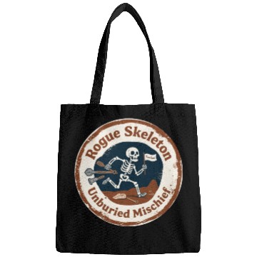 Discover Skeleton Running With Tools Humor Bags