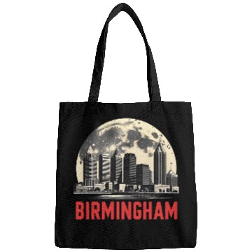 Discover Birmingham City Albm Skyline Full Moon Bags