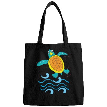 Discover Cute Hawksbill Baby Sea Turtle Bags