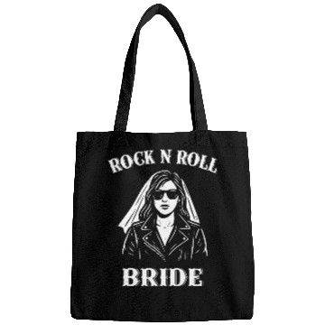 Discover Rock N Roll Bride Graphic Bags