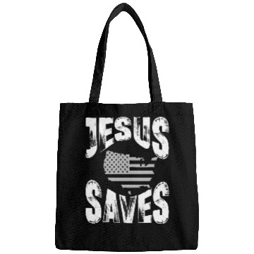 Discover jesus saves usa Bags