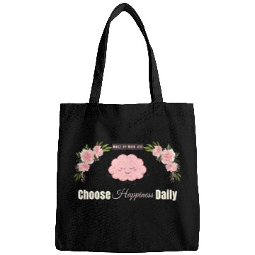 Discover Choose Happiness Brain Design - Mental Wellness Bags