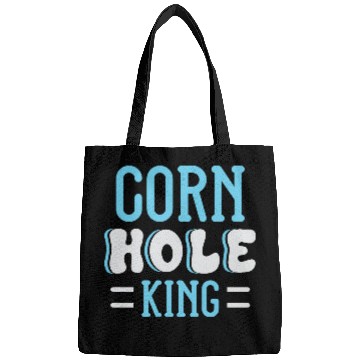Discover Cornhole King Distressed Badge Bags