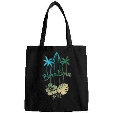Discover Bora Bora Surf Paradise Tropical Island Vacation Bags